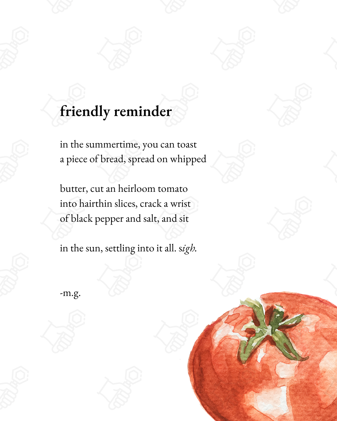 "friendly reminder"