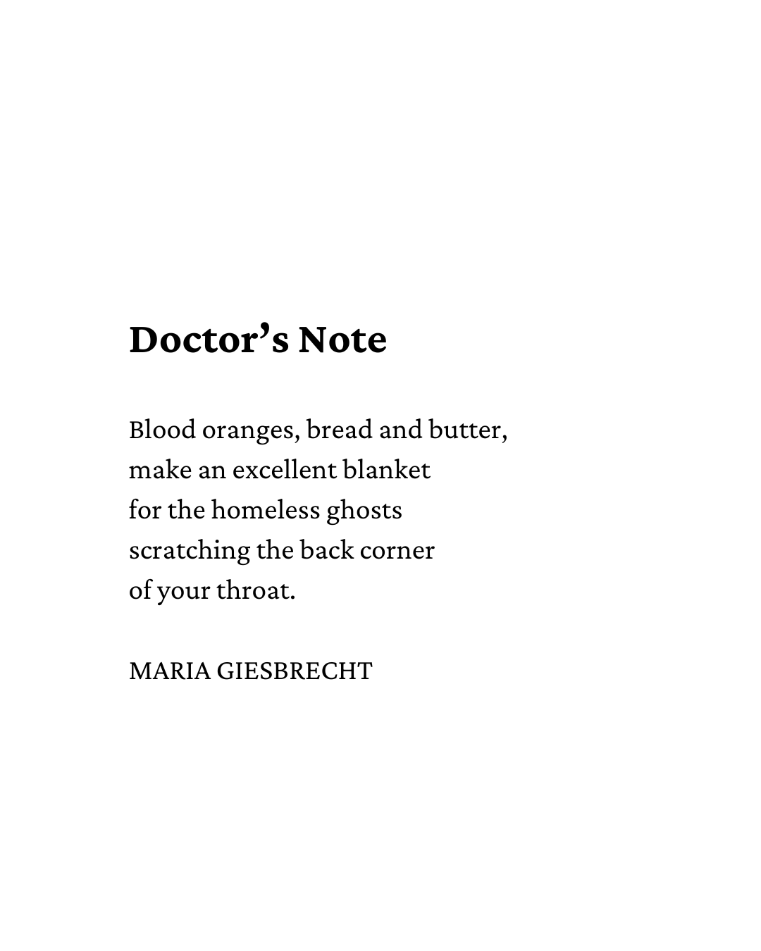 "Doctor's Note"