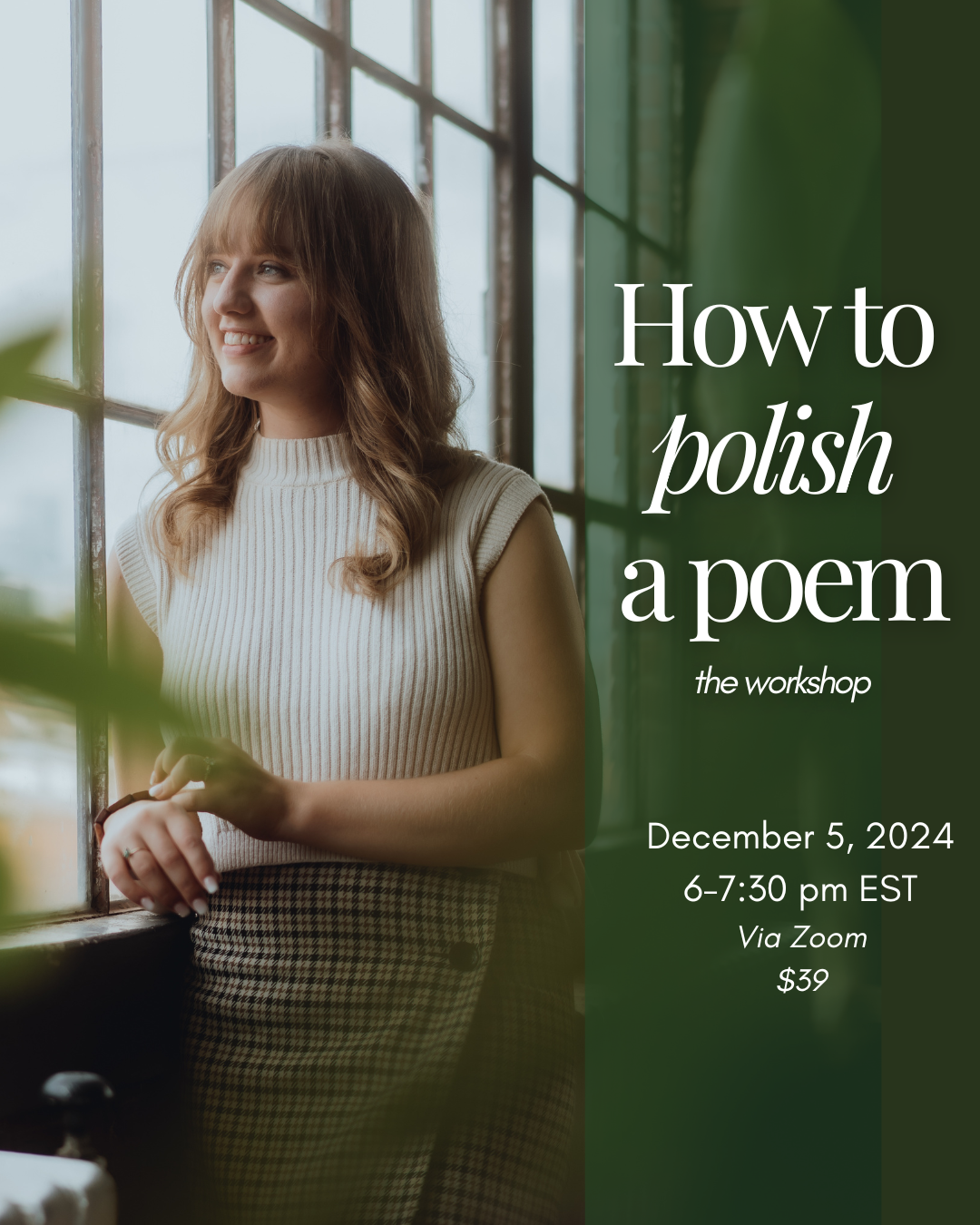 How to Polish a Poem — December 5, 2024