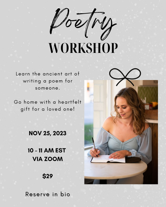 Give The Gift of Poetry Workshop